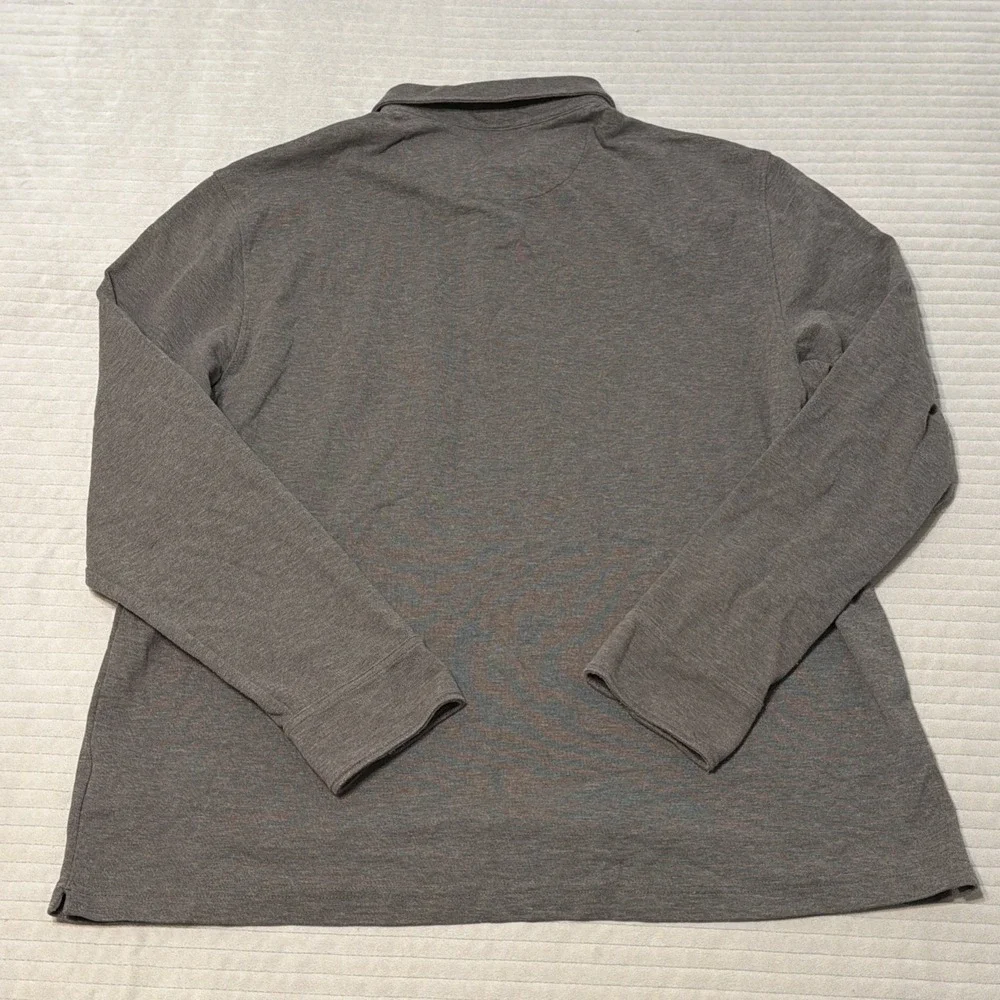 UNTUCKit Matthieu Heavyweight Long-Sleeve Polo Shirt gray Regular Fit Mens XL